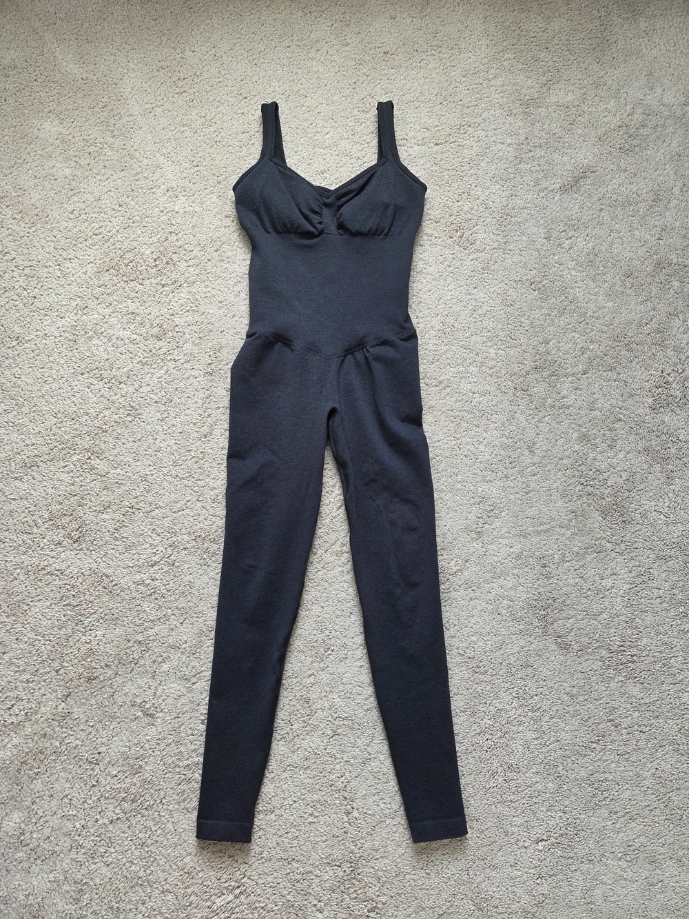 Buffbunny Collection Dark Gray Shape Bodysuit Small
